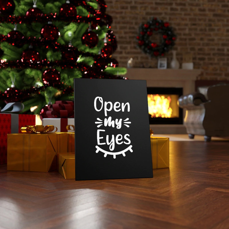 Open My Eyes - Wrapped Canvas Print, 36cm H x 28cm W