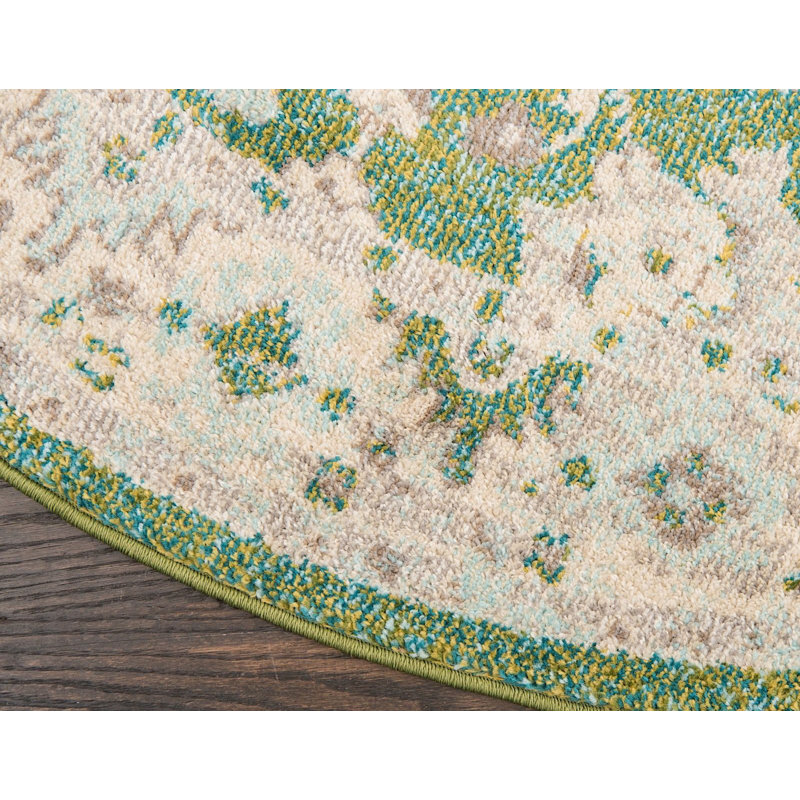 Tapis vert Kalf, Rond 3 pi 3 po
