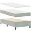  Lit sommier tapissier avec matelas gris clair 39,4 "x 78,7" velours-79769312-79769314