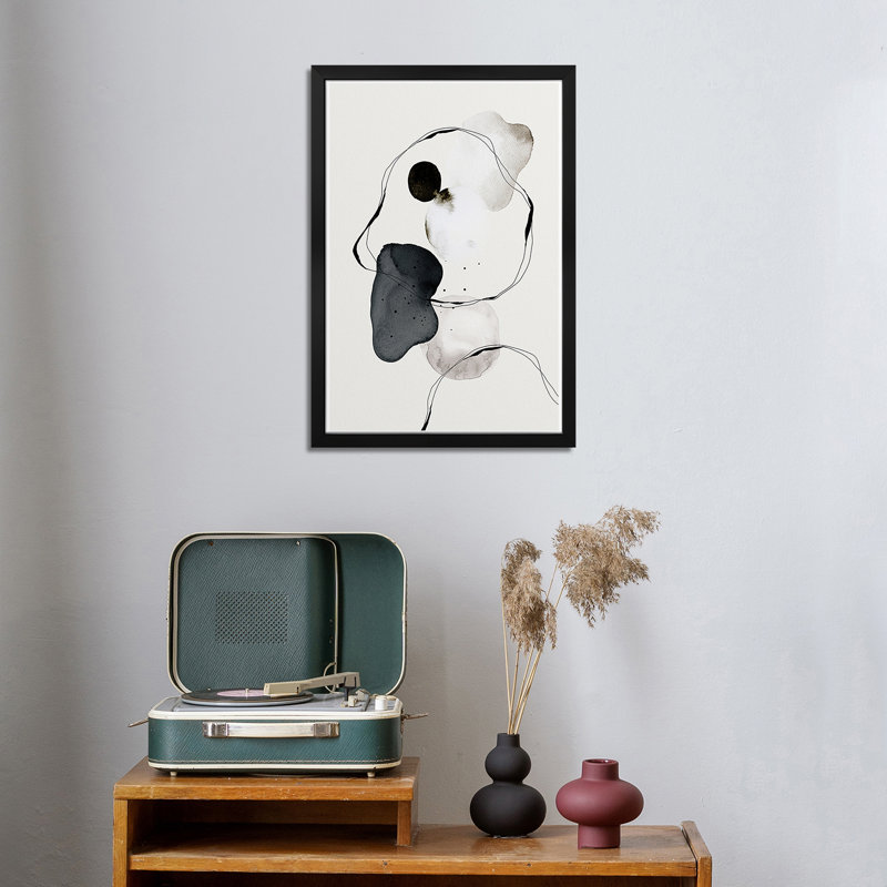 Monde abstrait I - reproduction d'art murale - affiche de galerie, H 24 po x l 16 po