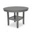 Magnifique ensemble de table de salle à manger rond 5 pièces avec tablettes de rangement inférieures, design campagnard pour les salles à manger modernes