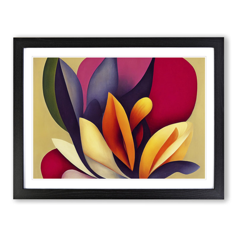 Flowers - Framed Print, Black Framed, 46cm H x 64cm W