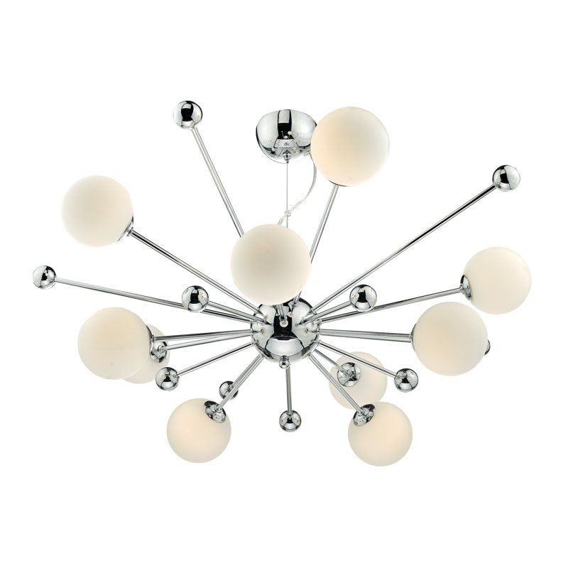 Briony 10 - Light Sputnik Chandelier, Polished Chrome