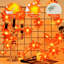 Maple Leaves Fairy Lights, 3M 20LED Autumn Fall String Lights Battery Operated with Timer, Fall Leaf Garland Light for Halloween Themed Party, Pumpkin, Christmas Decoration., Orange