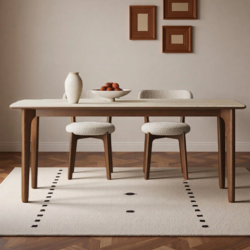 Table de salle à manger moderne et minimaliste, H 29,53 po x L 70,87 po x l 35,43 po