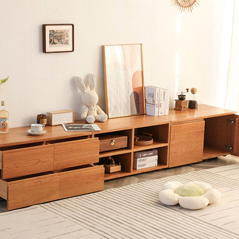 Solid Wood 94.48'' W Storage Credenza - Stylish & Spacious