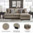 Gwendolynne Upholstered 92'' Sofa & Chaise-97832121