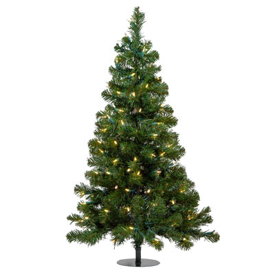 36' Lighted Fir Christmas Tree