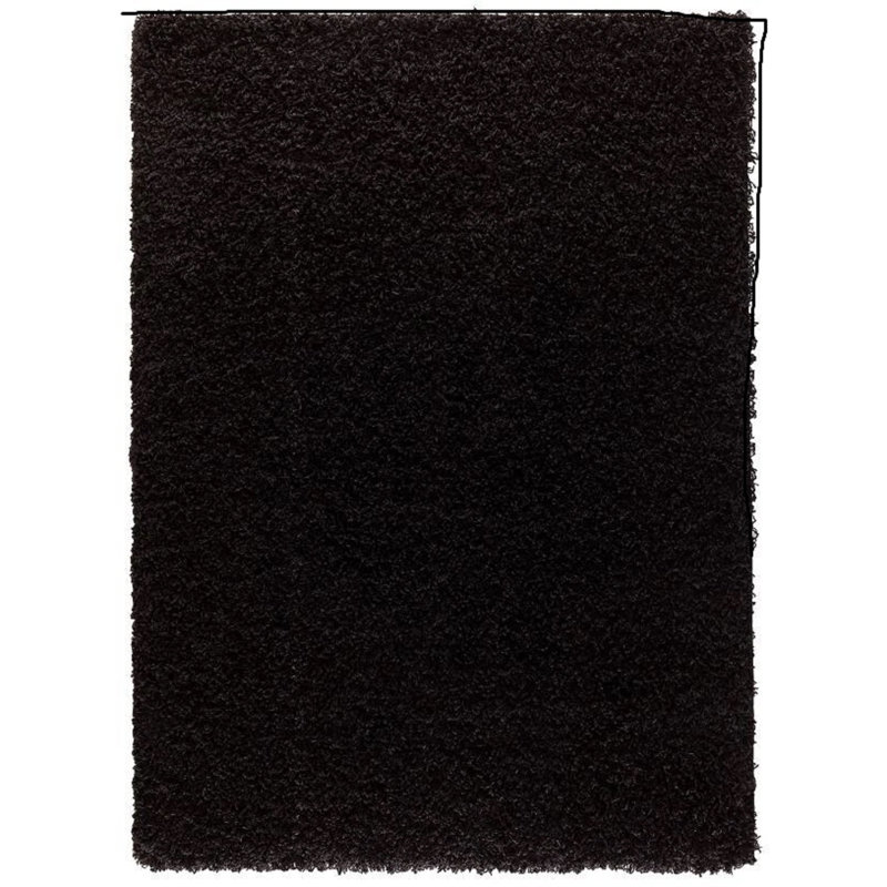 Solid Colour Shag Area Rug, Rectangle 80 x 150 cm