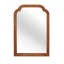 Miroir de coin arrondi 20 po x 30 po en bois massif de couleur brun jaunâtre, pour chambre à coucher, salle de bain, salon, vestibule-1864983587-1864983586