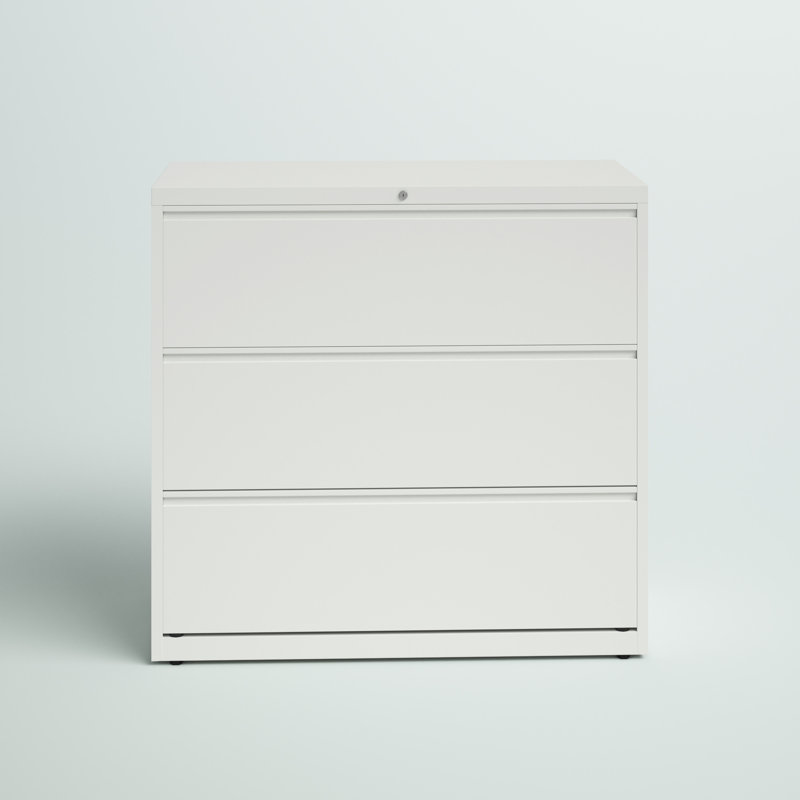 Classeur latéral à 3 tiroirs Harietta, Blanc