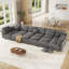 Canapé modulaire convertible 12 places en velours côtelé avec rangement, 8 coussins de dossier et 8 coussins décoratifs-934986900