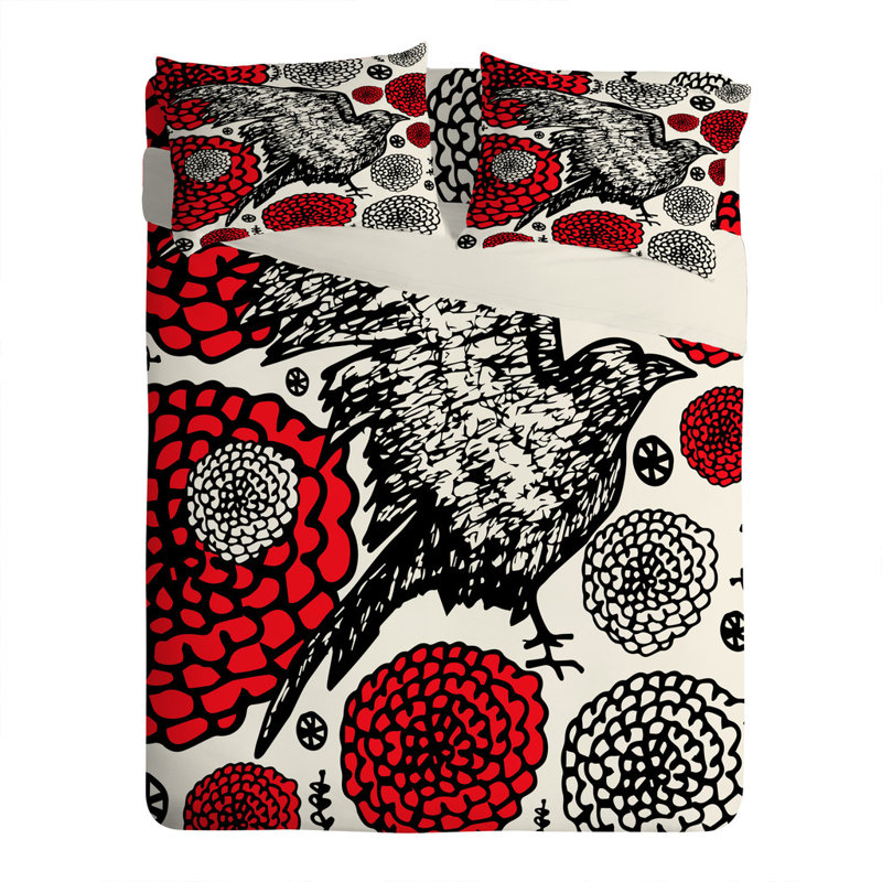 Raven Rose Pillowcase, Standard