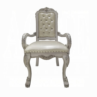 Chaise avec accoudoirs touffetée (ensemble de 2)