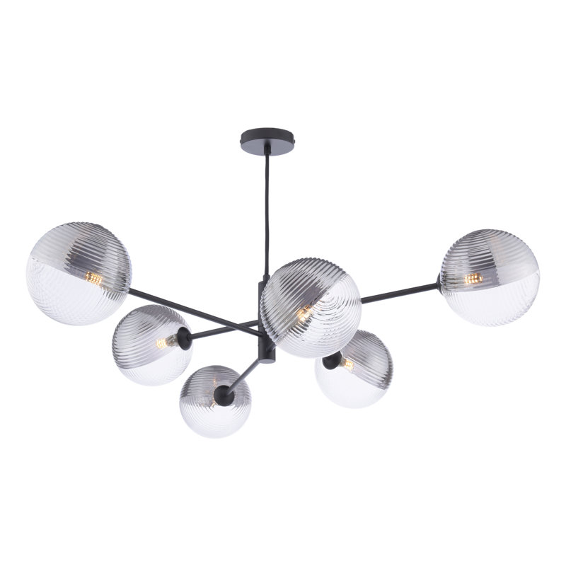6 - Light Pendant, Matt Black