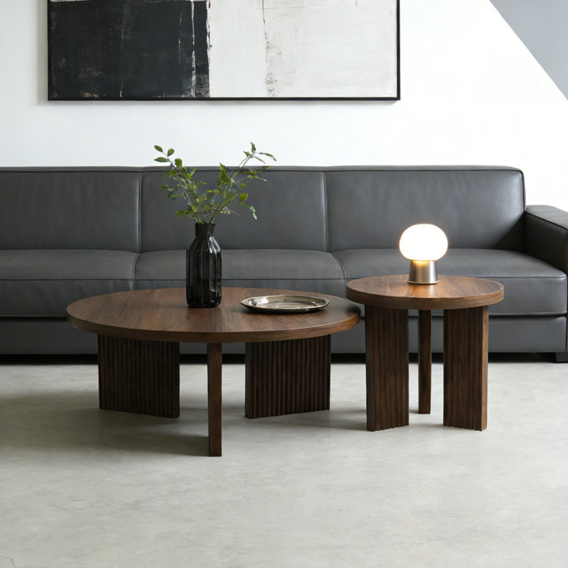 Coffee Table and End Table, Brown