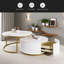 Table basse moderne à 2 tiroirs avec lumières DEL modernes-980623034