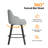 Modern Fabric Upholstered Swivel Bar Stool-415297991-415297987