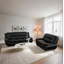 Ensemble de canapé de salon en similicuir 2 pièces-1315849328