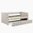 Modern Daybed Pull-out Trundle Side Pockets Beige Upholstery Nailhead Trim Bedroom Living Room Furniture 1pc-502461259