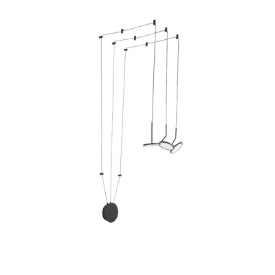 3 - Light Black LED Cluster Pendant