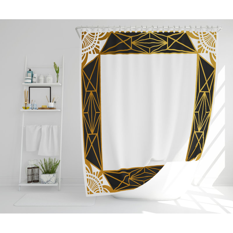 Lovie Polyester Single Shower Curtain, 168cm H x 168cm W