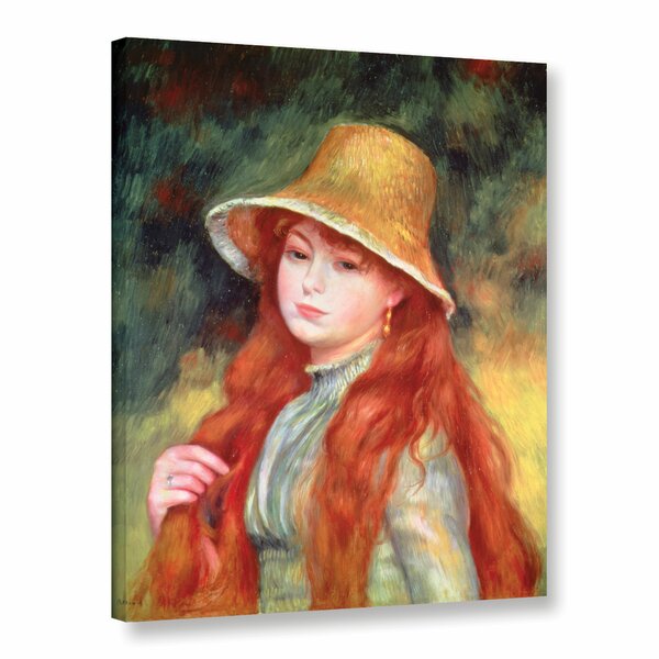 Girl With A Red Hair Ribbon 1891 Canvas Print / Canvas Art by Auguste  Renoir - Fine Art America