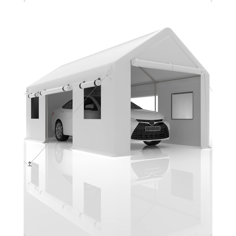 10 pi. L 20 pi. D Garage, blanc