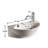 The Renovators Supply Inc. 10.5'' Gloss Vitreous China Oval Bathroom Sink with Overflow