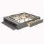 Structure de grand lit plateforme avec 4 tiroirs de rangement-1504557571