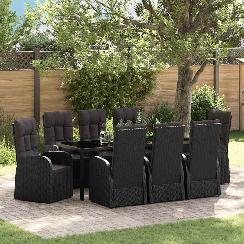 8 - Person Patio Dining Set with Rectangular Table