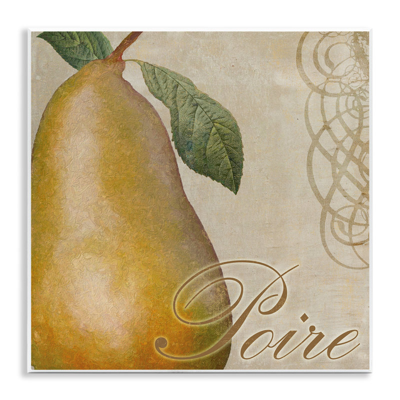 Art mural rétro sur poire français par Sasha
