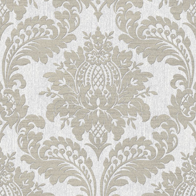 Damask Metallic Wallpaper Double Roll