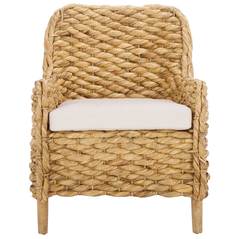 Purrl Hyacinth Accent Chair with Cushion, Natural