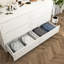 Commode double 6 tiroirs Modern White