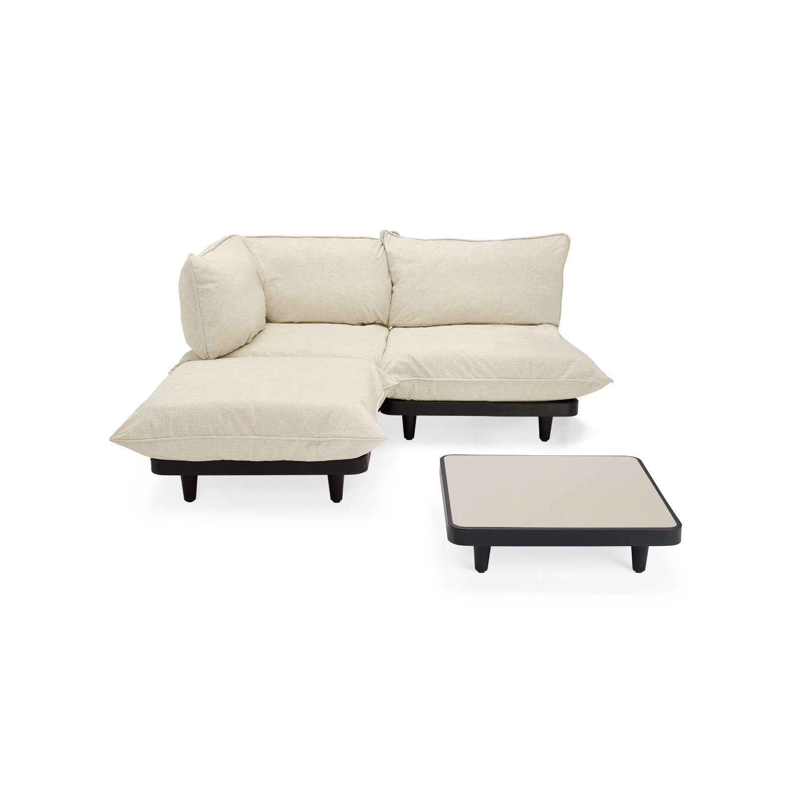 Paletti Outdoor Patio Modular Hocker, Sahara