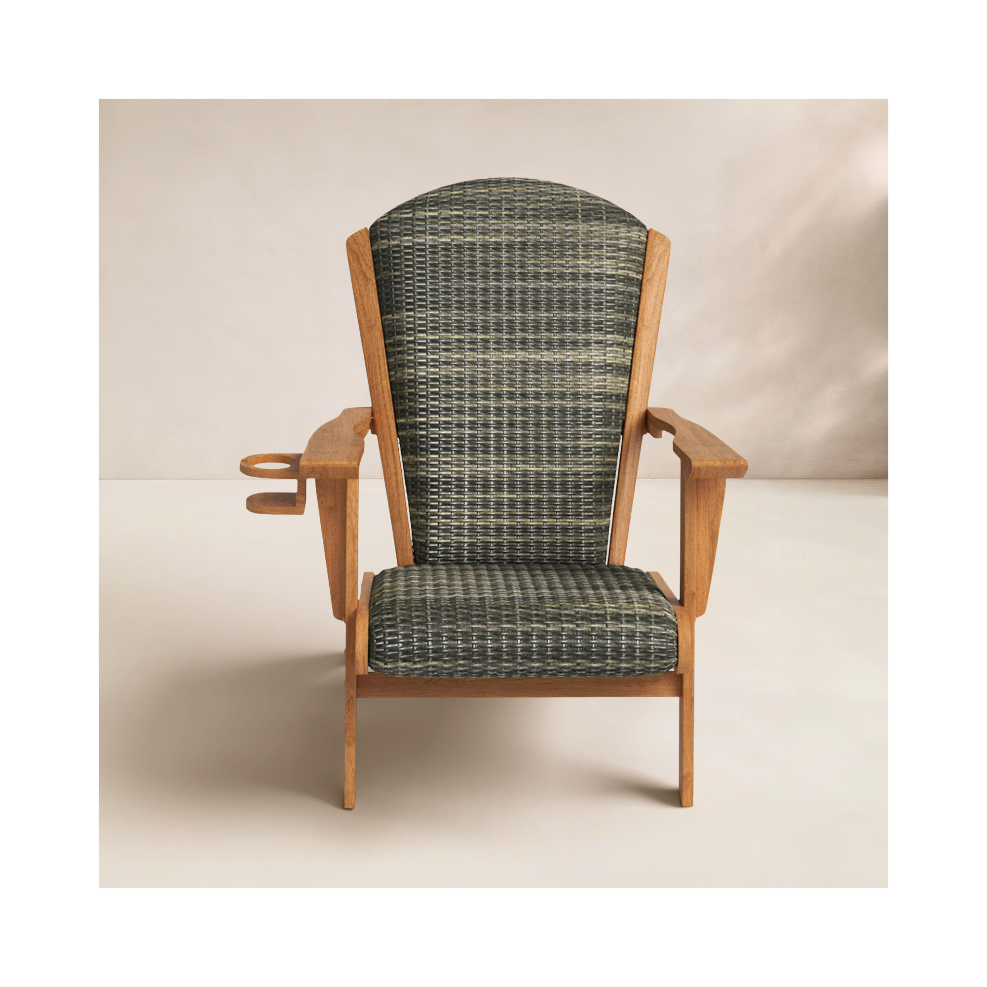 Watkins Teak Wood Outdoor Adirondack Chair