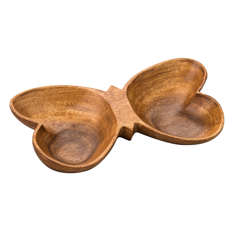 Alpen Home Perros Wood Divided Serving Dish