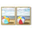 «Beach Ball I», reproduction encadrée de qualité supérieure - prêt à être accroché - aucun clou requis - aucun clou requis-1251324531-1251324814