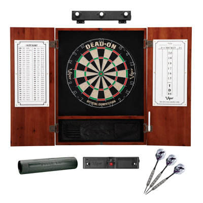 Bristle Dartboard and Cabinet Set with Darts