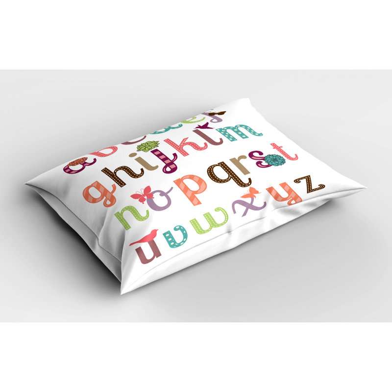 Lettres taie décorative Feminine, Simple