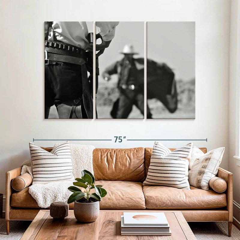 Lelar Cowboy Duel, 42" H x 65" W