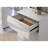 White Vanity Set w Mirror Storage Drawers Contemporary Style Bedroom Vanity