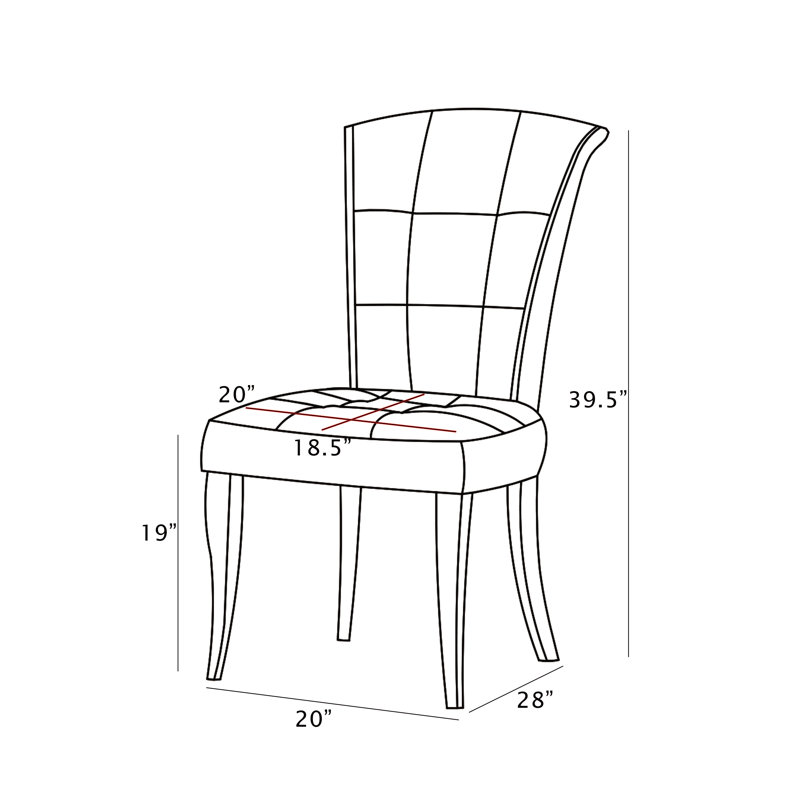 Kalaiya 18'' H Velvet Upholstered Dining Chair, Silver, Navy Blue