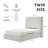 Carmen Upholstered Wingback Bed-1119407567-1122909131