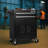 Garage Storage Cabinet Tool Cart With 2 Drawer And Lockable Door, Four Wheels, Black Color, Eva Cushion,industrial Service Utility Tool Cart For Mechanics, Garage, Workshop Black