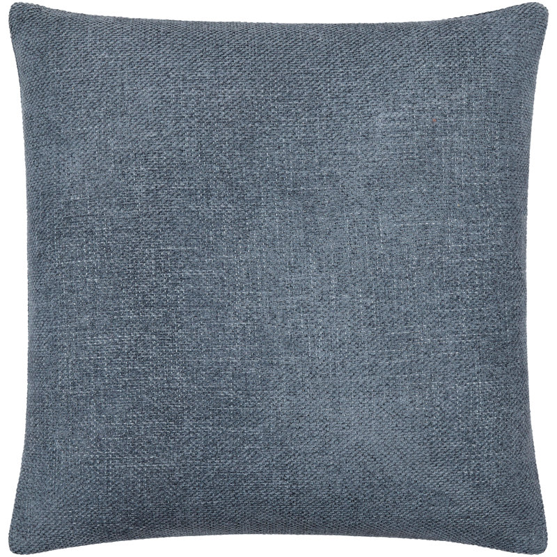 Sajani Blue Polyester Modern Reversible Throw Pillow