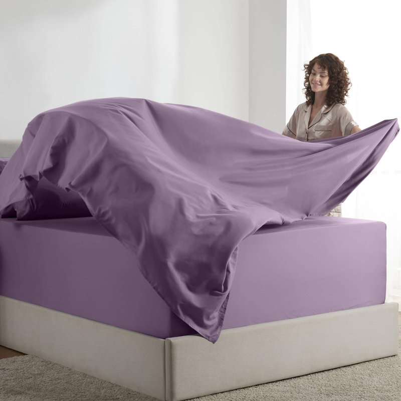 Ensemble de draps en microfibre Hotel Luxury, Rêve lavande, Double