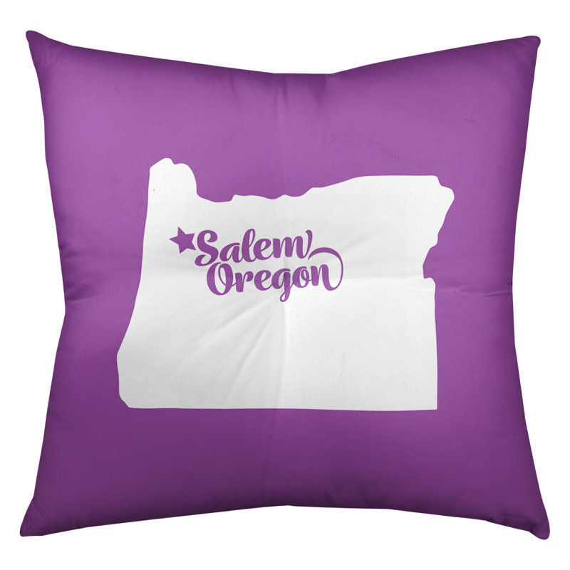 Coussin de plancher touffeté, 26 po x 26 po, Violet, Salem