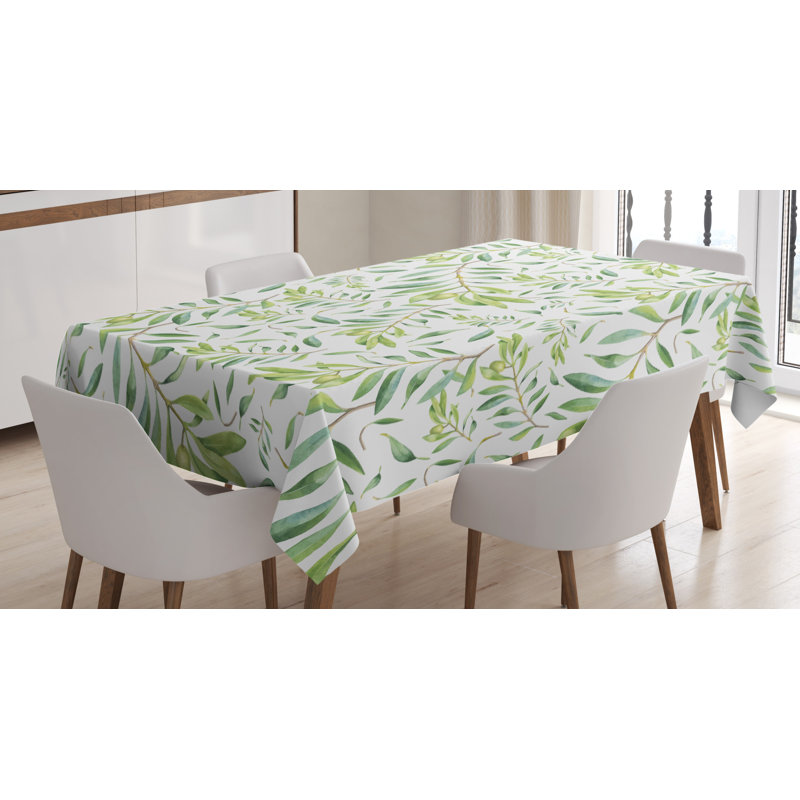 Tablecloth, Green, 84" L x 60" W